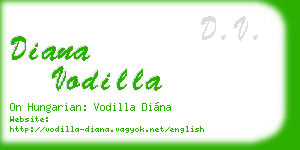 diana vodilla business card